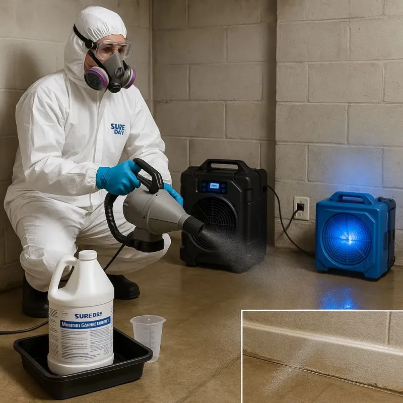 Sanitization and Odor Removal process in Fountain Valley, CA